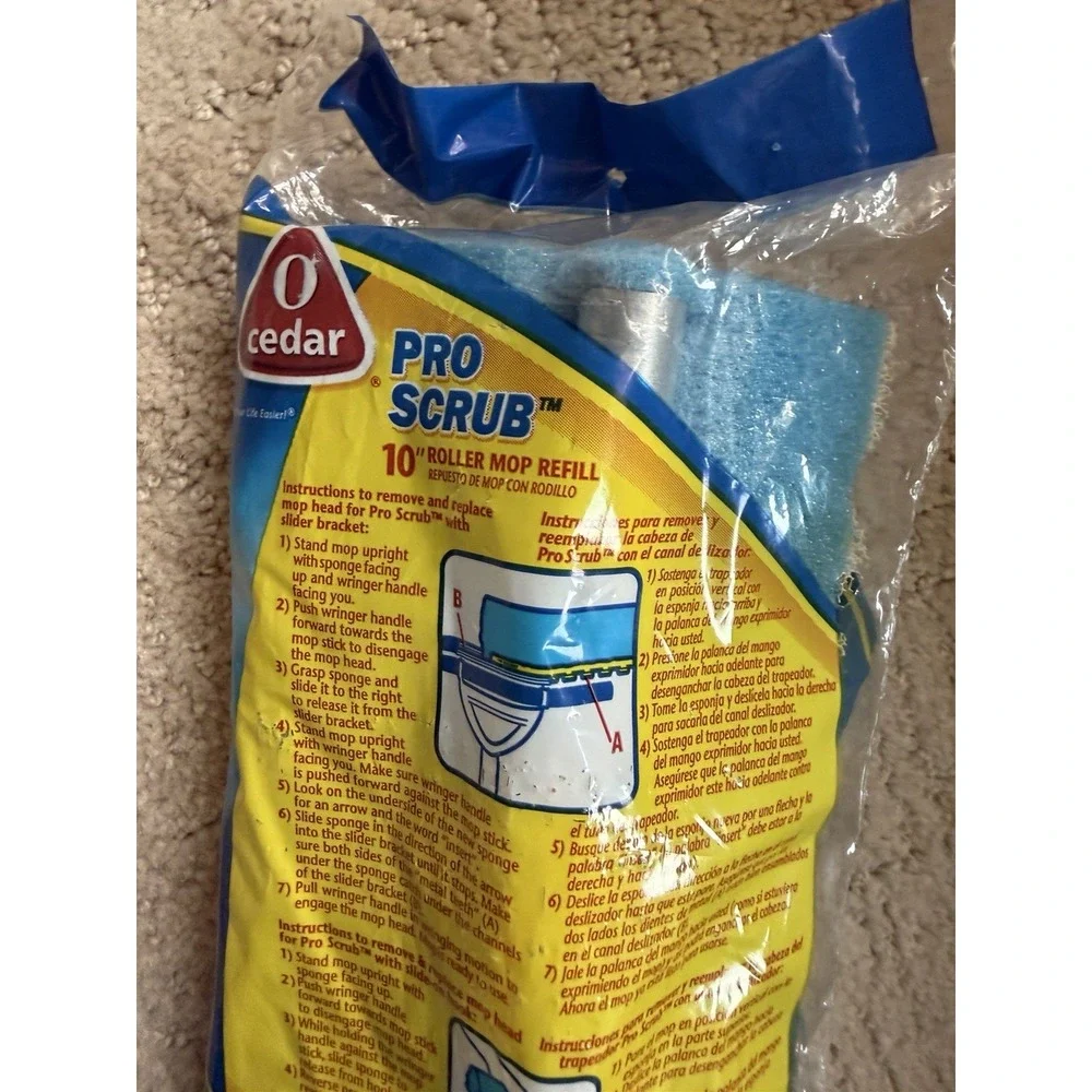 O Cedar Pro Scrub Roller Mop Refill 10